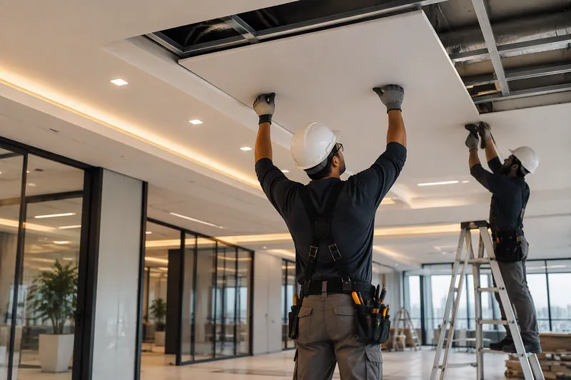 Forro e Parede em Drywall, serviço executado pela Arktek